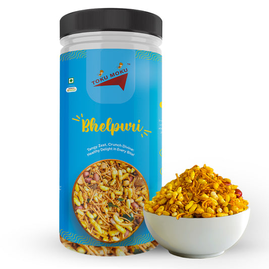 Bhelpuri Tasty & High Protein Snacks Chips | No Palm Oil, Cholesterol or Trans Fats | No Junk & Chemicals