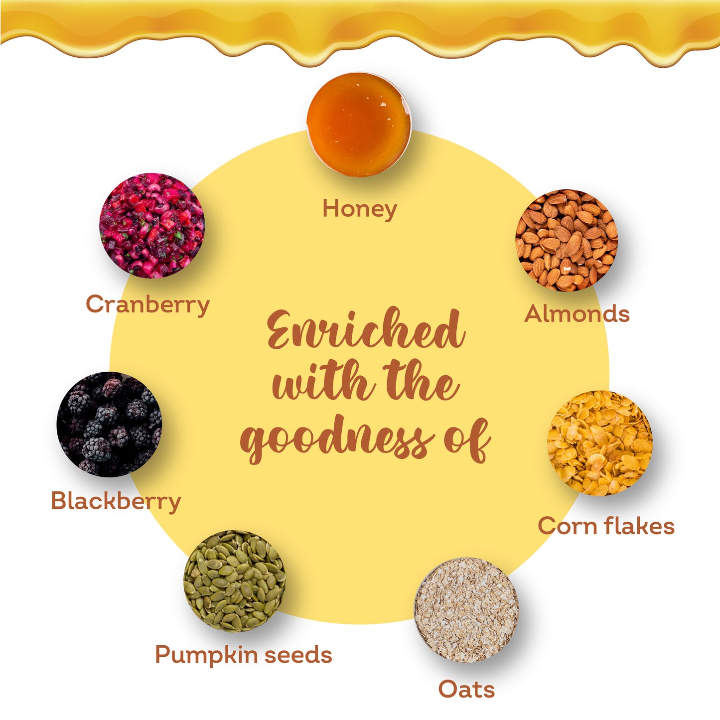Dry Fruits Mix, Premium Trail Mix | Healthy Mixed Nuts with Dry Fruits and Honey | Almonds | Blackberry | Cranberry | Pumpkin Seeds