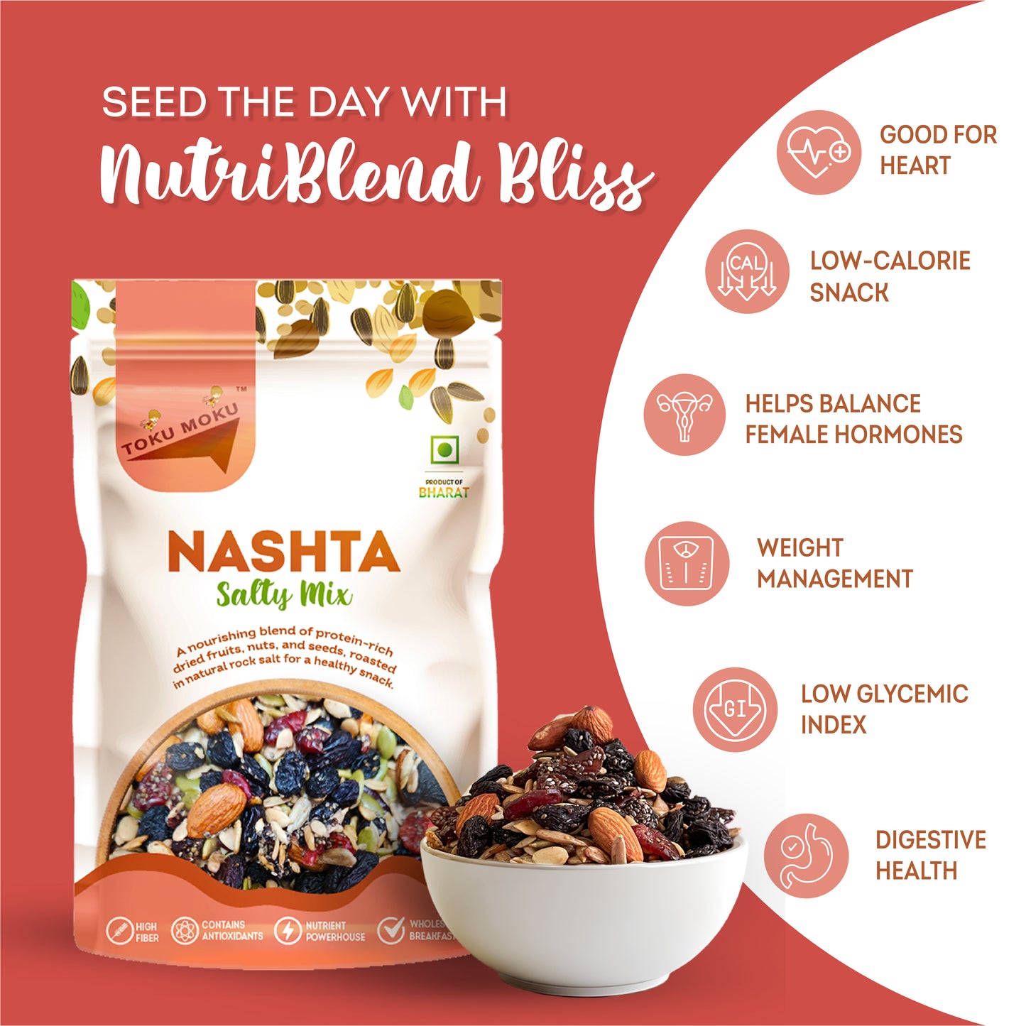 Salty Dry Fruits Mix, Premium Trail Mix | Healthy Mixed Nuts with Dry Fruits | Almonds | Blackberry | Cranberry | Pumpkin Seeds