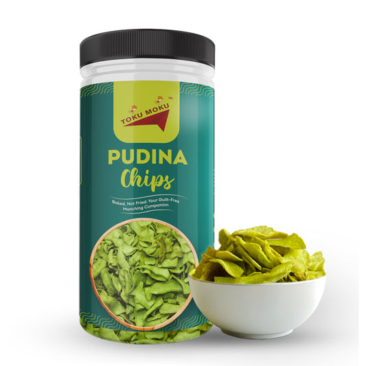 Pudina Chips Tasty & High Protein Snacks Chips | 30% Of Protein | No Palm Oil or Trans Fats | No Junk & Chemicals | Baked, not Fried